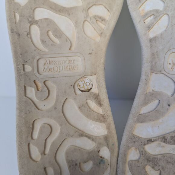 Alexander McQueen Men's Platform Sneakers Black and White 38 - Picture 14 of 15